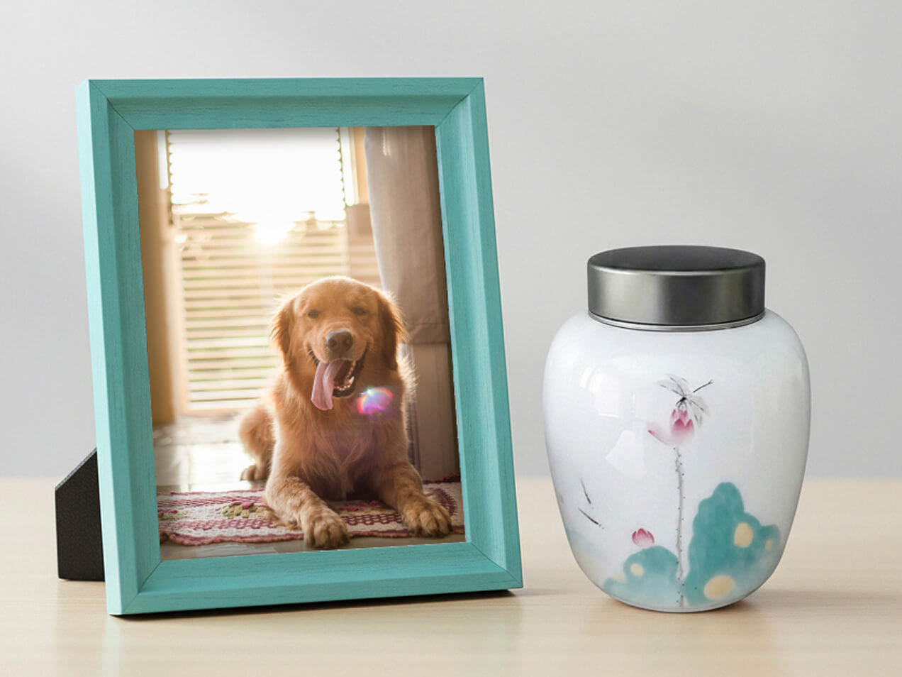 Dzīvnieku kremācijas urna no Pet Goodbye